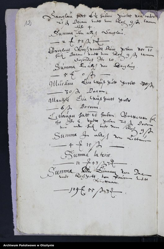 image.from.unit.number "Kirchen Rechnung des Kirchspiels Herzogswalde"