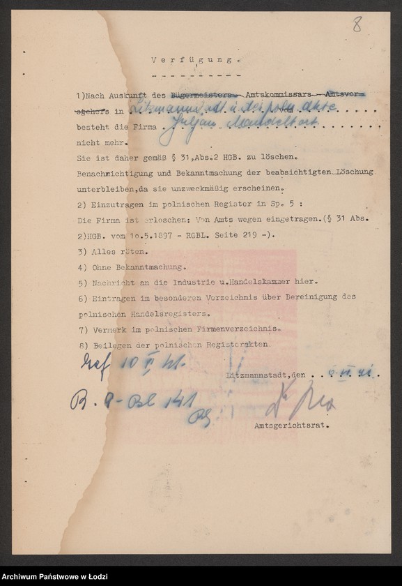 Obraz 10 z jednostki "Juljan Mandeltorf – fabryka wyrobów wełnianych"