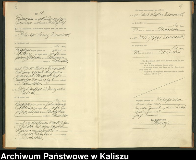 Obraz 7 z jednostki "[Księga małżeństw]"
