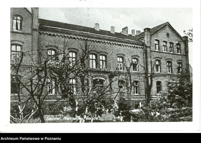 Obraz 1 z jednostki "Samter [Szamotuły] - Gericht [sąd]"