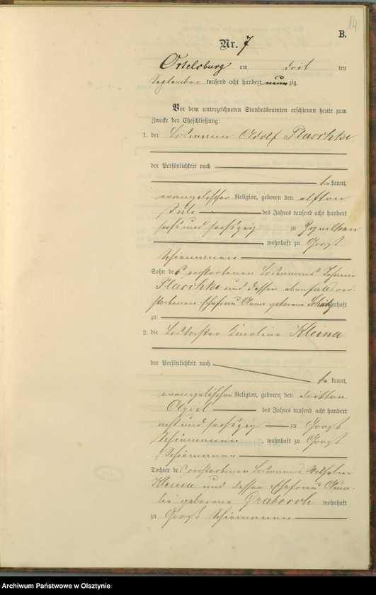 image.from.unit.number "Heiraths-Haupt-Register Nr 1 - 10"