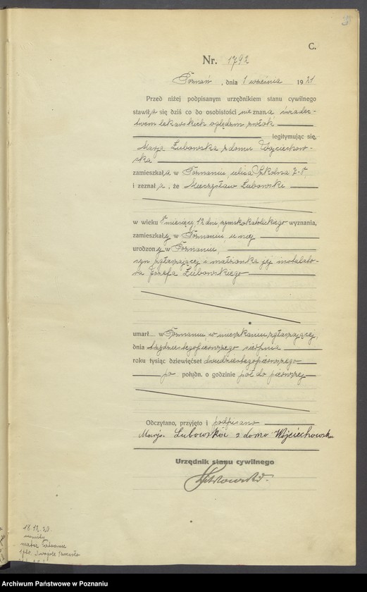 Obraz 5 z jednostki "Księga miejscowa zgonów tom IV [Rejestr główny zgonów]"
