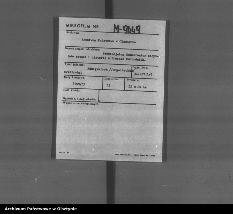image.from.unit.number "Königskirch /Jurgeitschen/, evangelische Kirche"