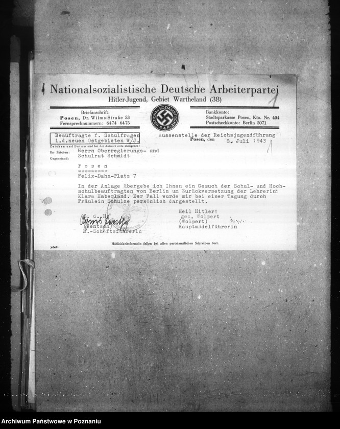 Obraz 5 z jednostki "Einstellungen und Versetzungen der Lehrkräfte"