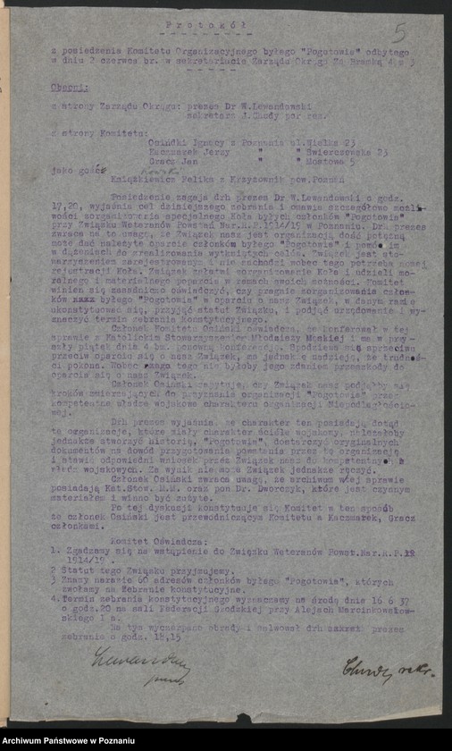 image.from.unit.number "Poznań - akta koła Pogotowiaków."