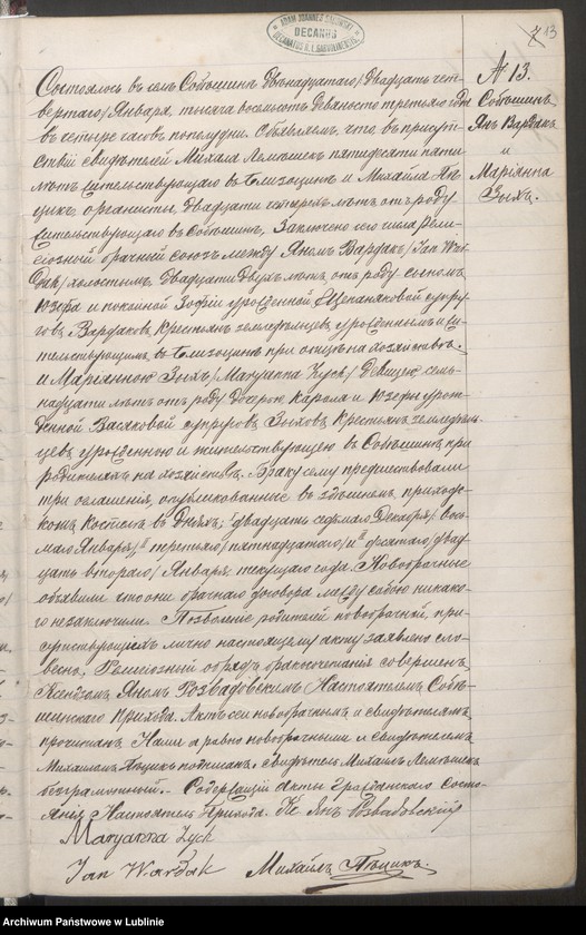 image.from.unit.number "Księga małżeństw"