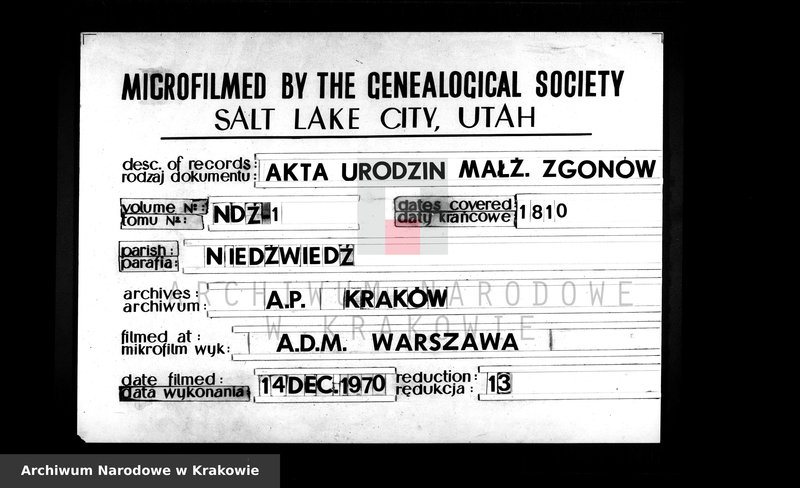 image.from.unit.number "Księga urodzin, małżeństw i zgonów parafii Niedźwiedź"