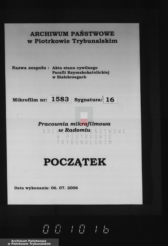 Obraz 1 z jednostki "[Księga duplikat aktów urodzonych, zaślubionych i zmarłych]"