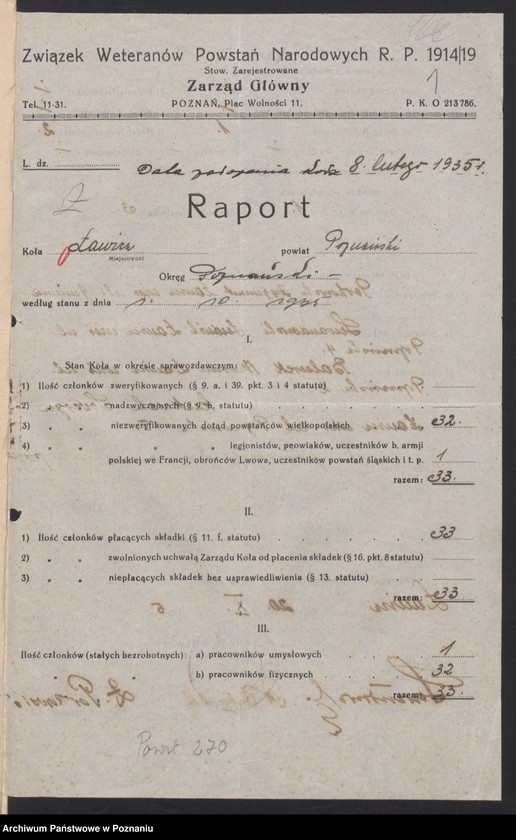 Obraz 4 z jednostki "Ławica wieś, powiat Poznań - akta koła."