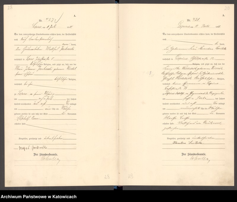 image.from.unit.number "ksiega urodzeń T. II nr 400-827"