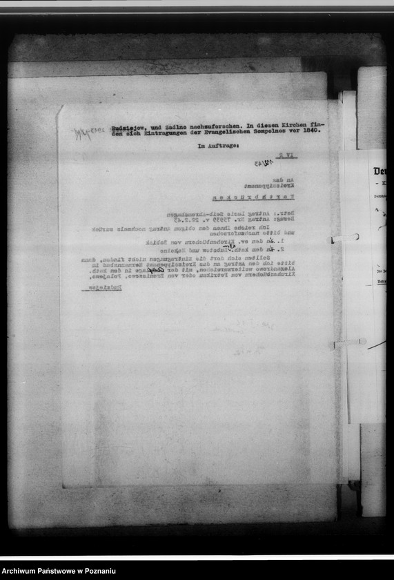 Obraz 18 z jednostki "[Korespondencja w sprawach organizacyjnych, sprawozdanie z działalności], Kreissippenamt Warthbrücken [Koło]"