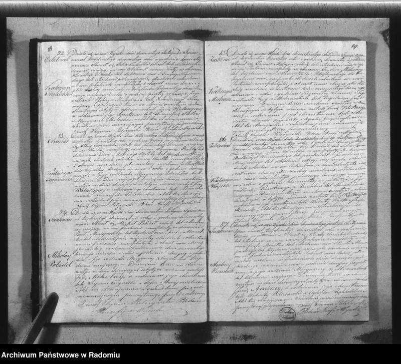 image.from.unit.number "Książka Duplikat Akt Cywilno - Religijnych Parafij Wysoka w powiecie Szydłowieckim Obwodzie Opoczyńskim Gubernij Sandomierskiej na rok 1839 sporządzona"