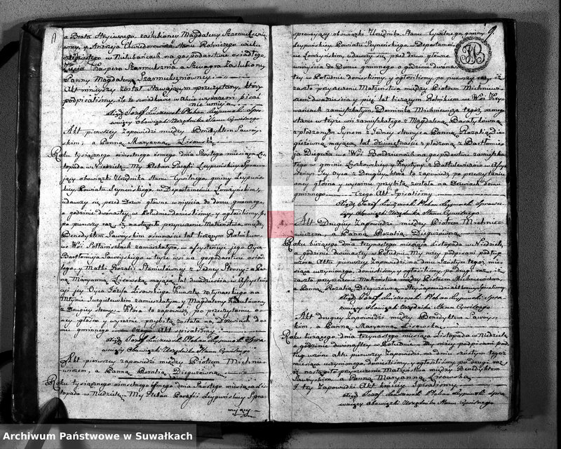 image.from.unit.number "Księga Aktów Cywilnych Małżeństwa Gminy Leypuńskiej od Dnia pierwszego Maja 1808 zaczęta y do końca Dnia 1-o Maja 1809 R-u ukończona"
