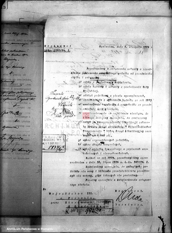 Obraz 17 z jednostki "Podatki Komunalne miasta Opalenicy"