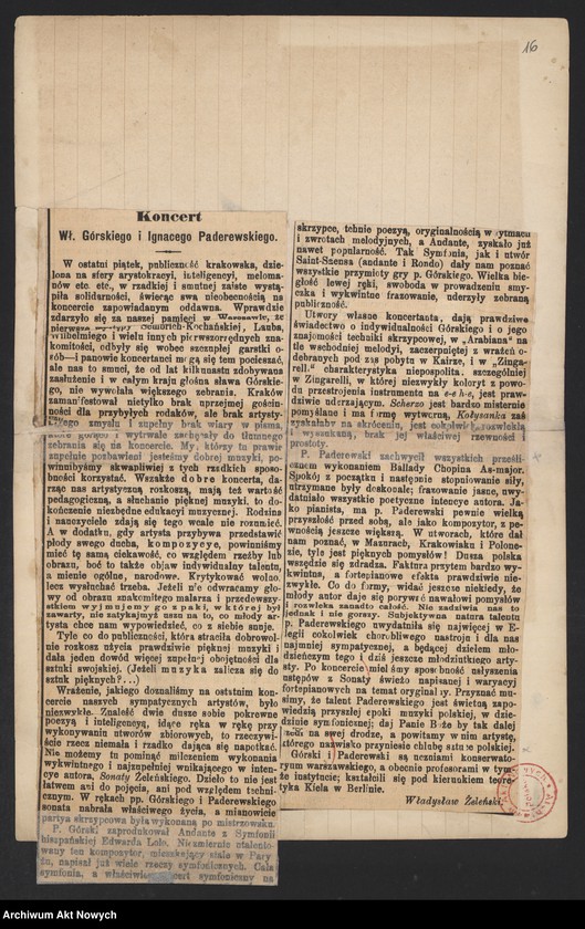 Obraz 17 z jednostki "Programy i krytyki koncertów i turnée od 1879 do 1891; brak s.3"
