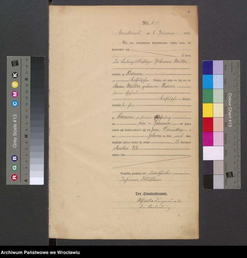 image.from.unit.number "Księga urodzeń USC Mieroszów (Friedland) 1892"