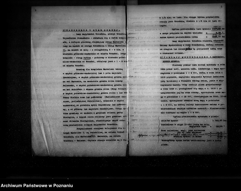 Obraz 6 z jednostki "Ogólny opis lasu majętności Września (plan cięć i plan urządzenia gospodarstwa leśnego)"