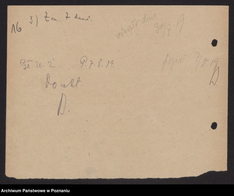 Obraz 17 z jednostki "[Organizacja i zakres kompetencji Departamentu Aprowizacji]"