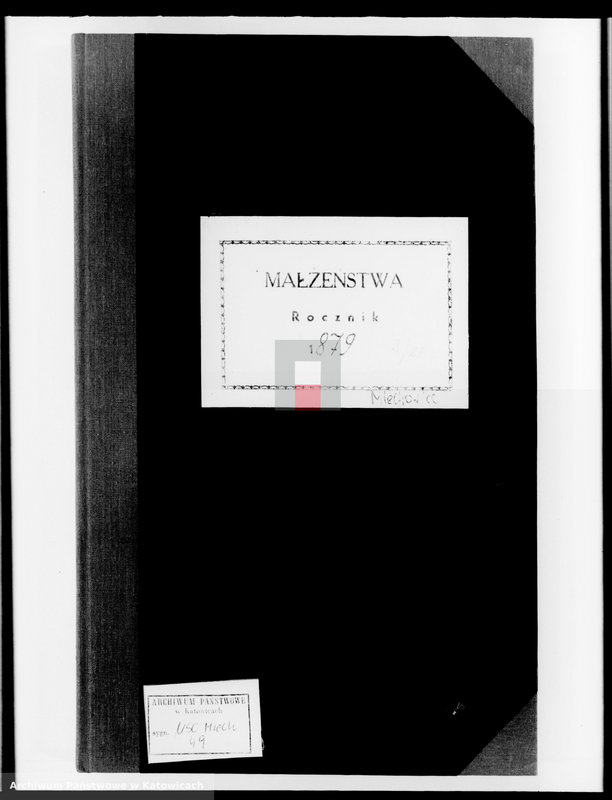 image.from.unit.number "Księga małżeństw za rok 1879 [nr 1 - 71]"