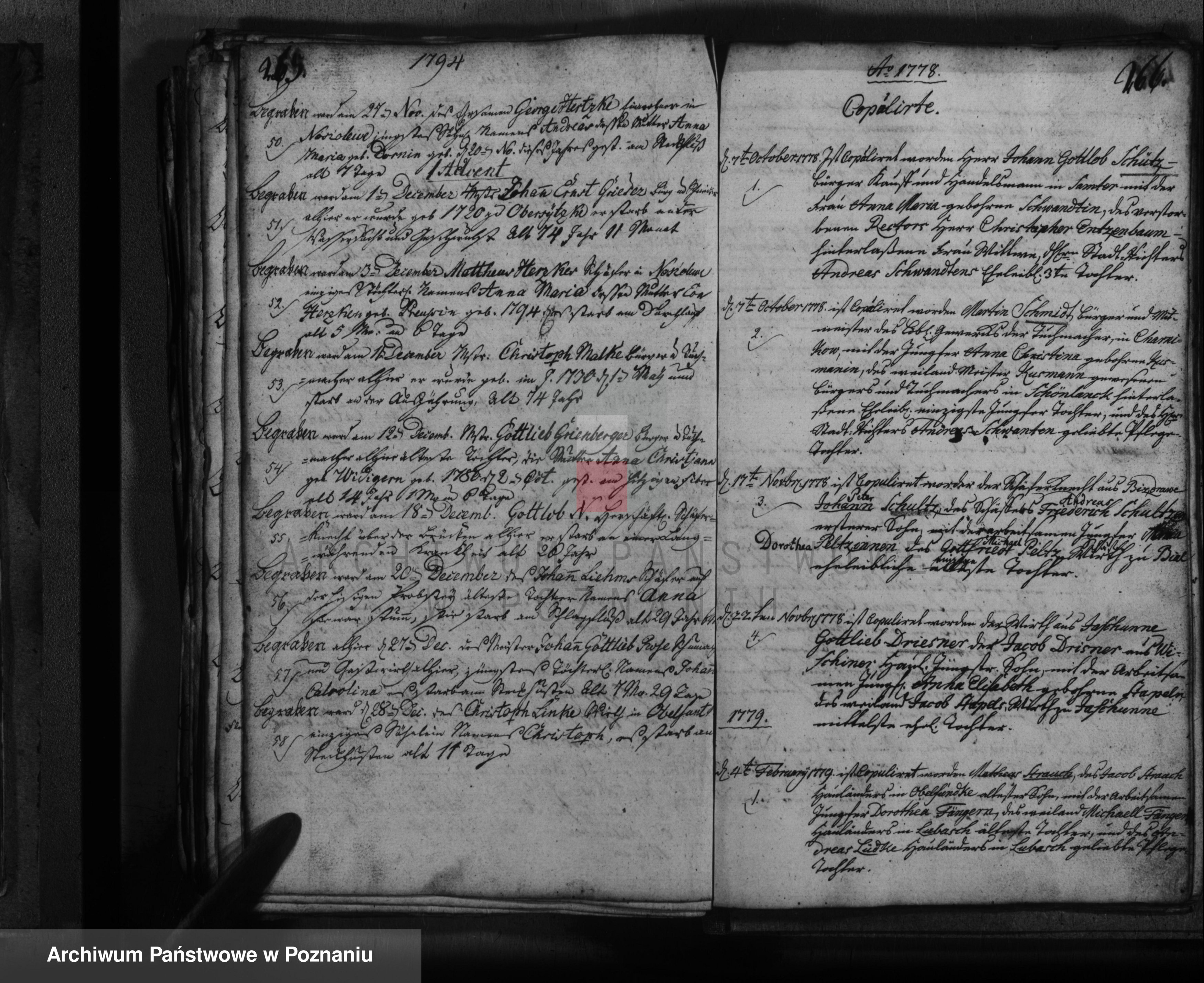 Skan z jednostki: Akta urodzeń, małżeństw i zgonu