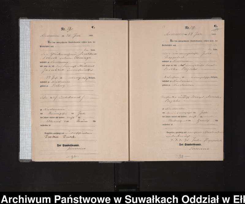 image.from.unit.number "Sterbe-Haupt-Register des Königlich Preussischen Standes-Amtes Stadt Nicolaiken Kreis Sensburg"