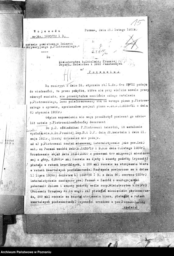 Obraz 20 z jednostki "Pow. lekarz Weterynaryjny Poznań-Wschód"