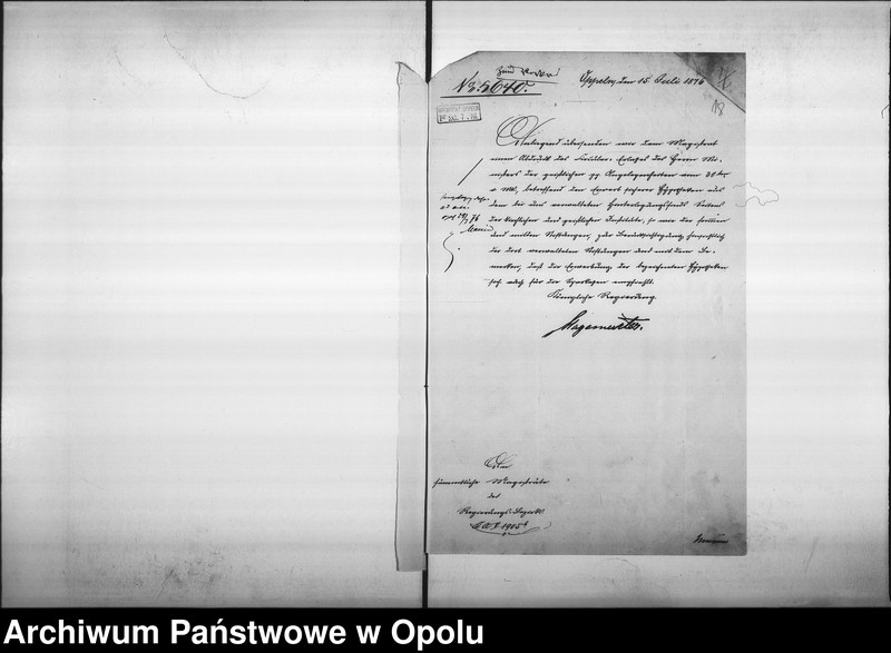 Obraz 18 z jednostki "Acta Generalia des Magistrats zu Oppeln betreffend Stiftungen Vol. I"