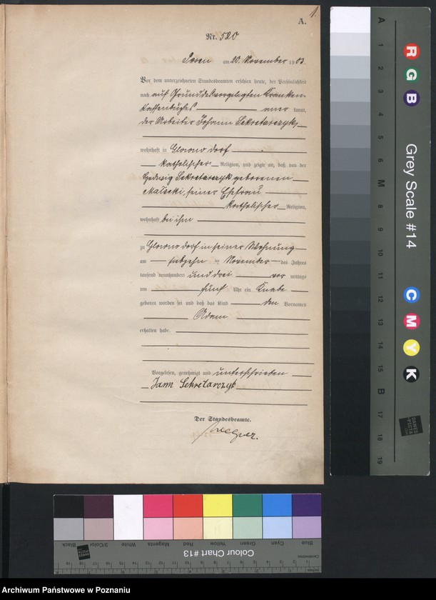 Obraz 3 z jednostki "Księga urodzeń tom II"