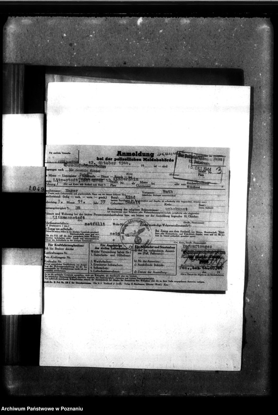 Obraz 7 z jednostki "[Akta personalne wychowanki Ruth Else Mager, ur. 3 XI 1937]."