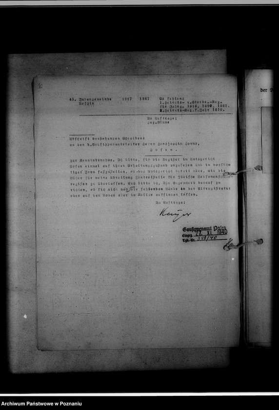 Obraz 13 z jednostki "Register der Juden, Dissidenten und Kirchenbuchduplikate der Amtsgerichte des Warthegaues"