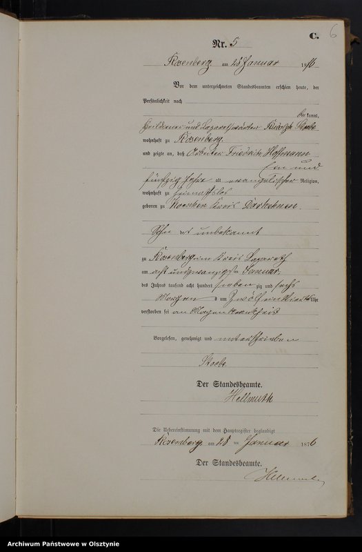 Obraz 8 z jednostki "Sterbe-Neben-Register Nr 1 - 107"