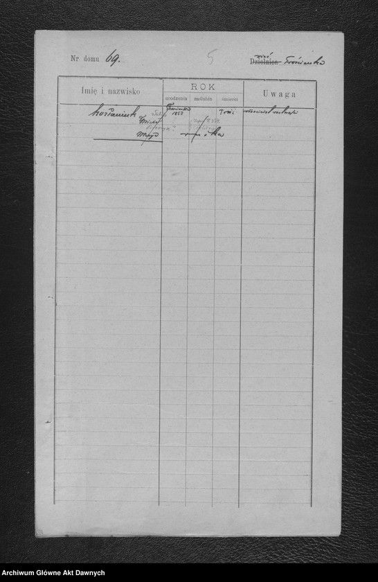 Obraz 8 z jednostki "Parafia: Kołomyja. Dekanat: Kołomyja. Status animarum pro pago Trościanka. [Spis imienny parafian dla wsi Trościanka]."