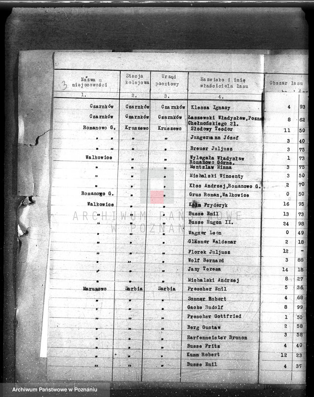 Obraz 7 z jednostki "/Spis właścicieli lasów z terenu powiatu czarnkowskiego"