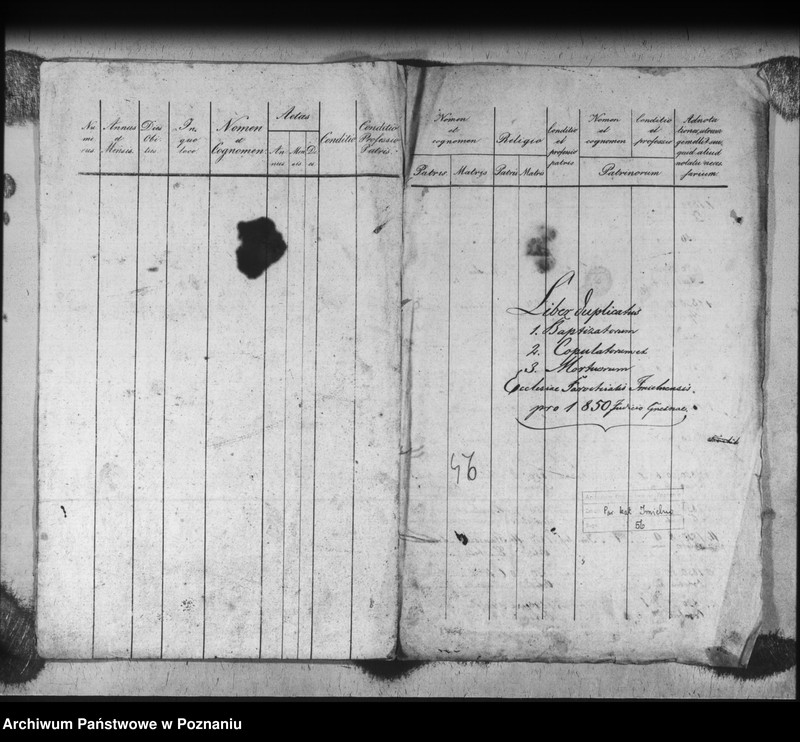 Obraz 2 z jednostki "Liber baptisatorum, copulatorum, mortuorum"