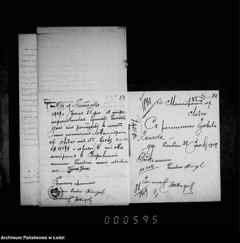 Obraz 15 z jednostki "Ob otkrytji novych ulic po zemljam prisoedinennym k gorodu Lodzi"