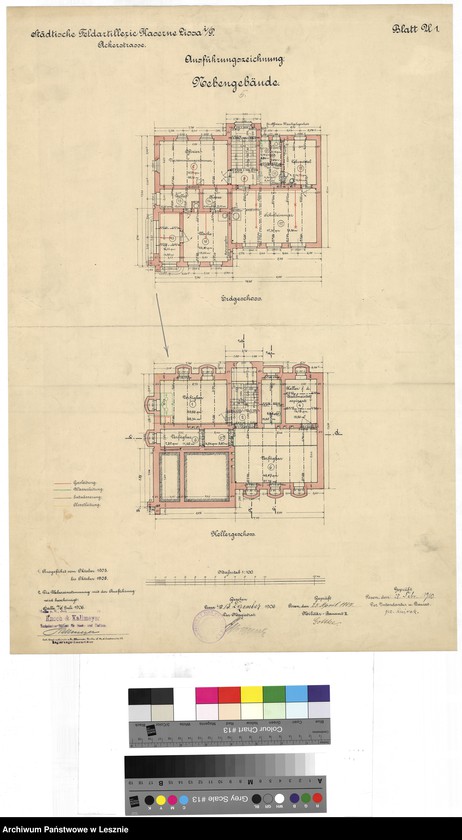 Obraz 18 z jednostki "Leszno miasto. Dokumentacja projektowa - Koszary Artylerii Polowej ul. Racławicka, tom III."