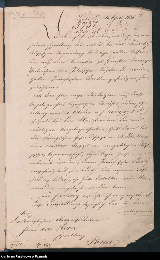 image.from.unit.number "Die aus Anlass der pollnischen Insurrektion stattgefundene Uebertritt polnischer und diesseitiger Untertanen."