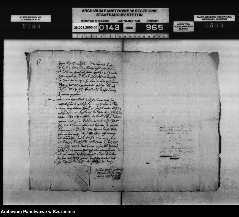 Obraz 12 z jednostki "Die Brüder Karsten und Andreas v. Münchow zu Marsin und Karzenburg / die Erben des Lorenz v. Somnitz zu Bewersdorf: Darlehnsschuld."