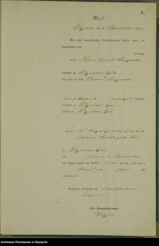 image.from.unit.number "Sterbe-Haupt-Register Nr 1 - 11"