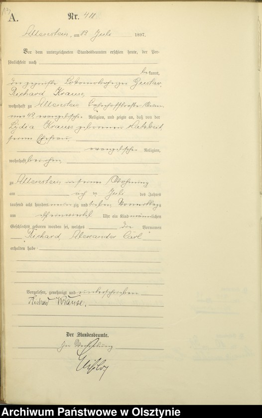 image.from.unit.number "Geburts-Haupt-Register Tom II,Nr 400 - 789"