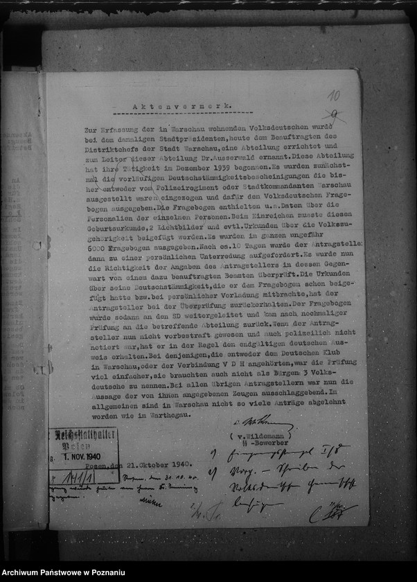 Obraz 14 z jednostki "Anerkennung der im Generalgouvernement ausgestellten Kennkarten"