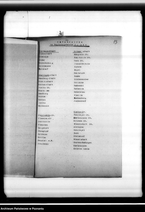 Obraz 18 z jednostki "Verzeichnis von Amtsbezirken"