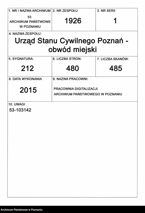 Obraz 1 z jednostki "Księga urodzeń t. IV"