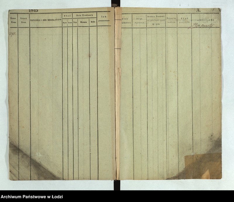 Obraz 7 z jednostki "[Księga ludności stałej Łódź nr 1269-1445]"