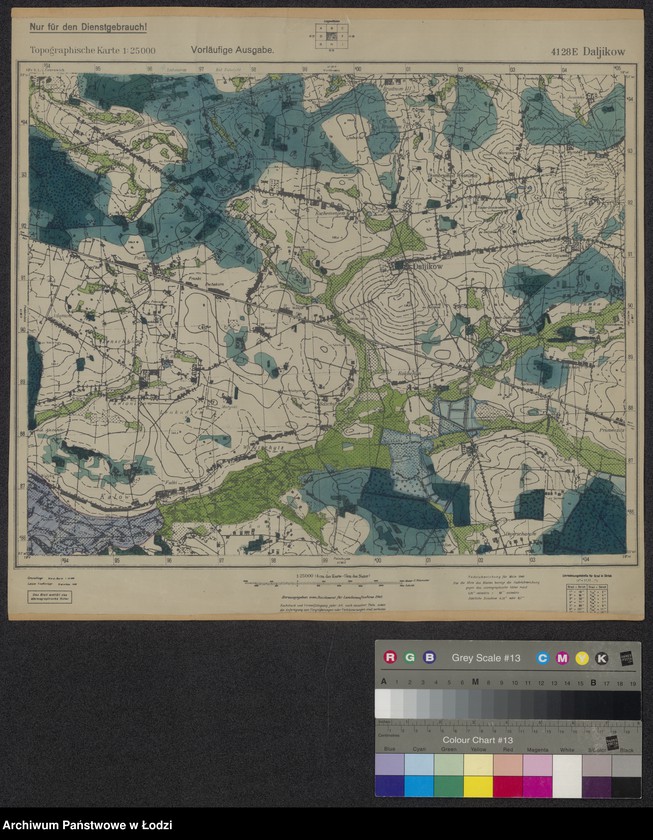 Obraz 1 z jednostki "4128 E Daljikow Topographische Karte"