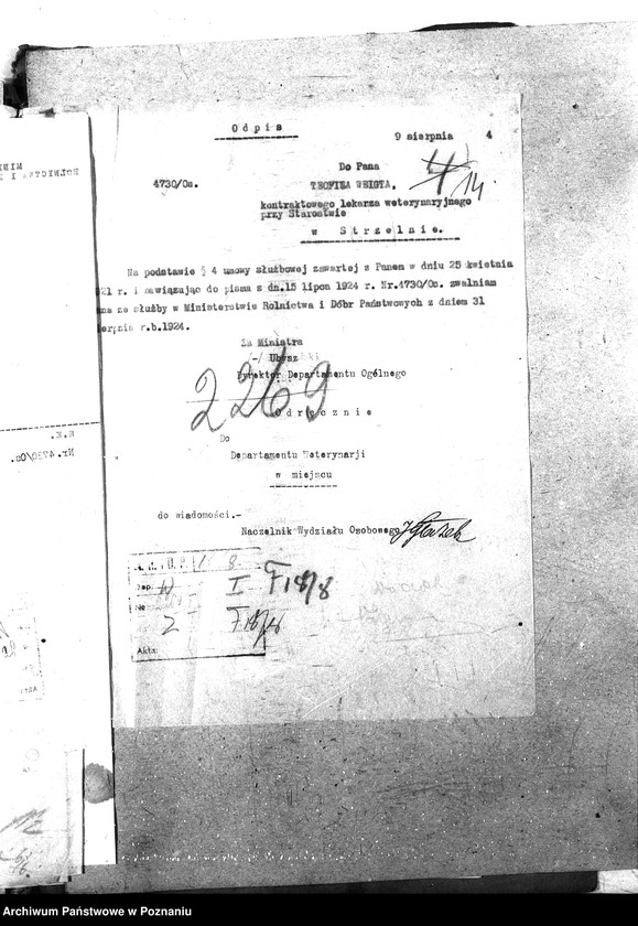 Obraz 18 z jednostki "Pow. lekarz Weterynaryjny Strzelno"