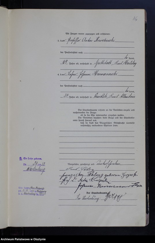 image.from.unit.number "Heirats-Haupt-Register Nr 1 - 26"