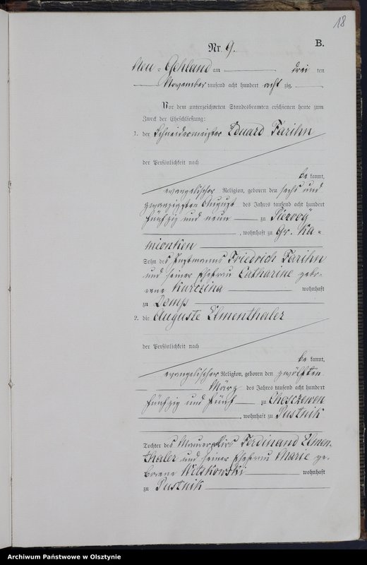 image.from.unit.number "Heiraths-Haupt-Register Nr 1 - 13"