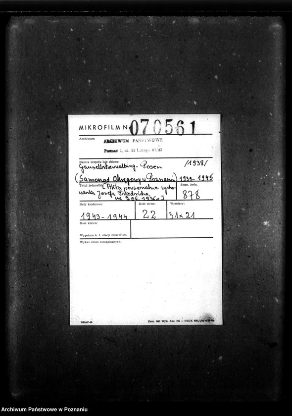 Obraz 2 z jednostki "[Akta personalne wychowanka Josefa Friedricha, ur. 9 VI 1936]."