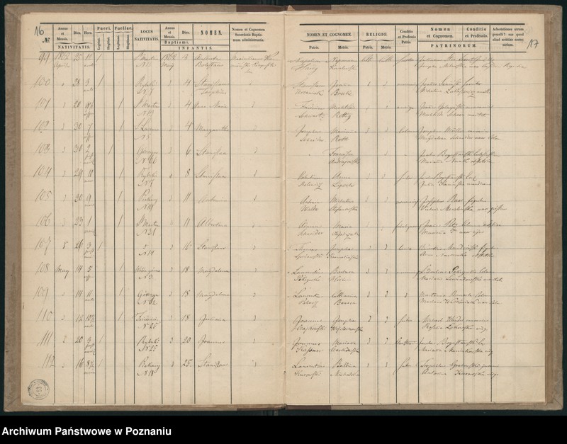 Obraz 11 z jednostki "Księga urodzeń"